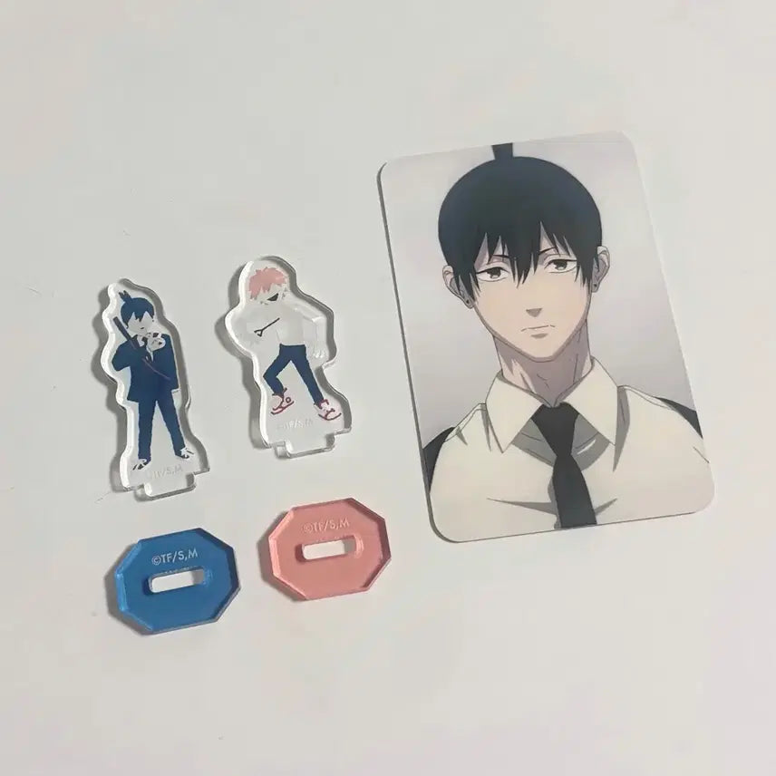 [BUNJANG] Movic Chainsaw Man Denji Aki Acrylic Stand + Photocard Bundle Set / 일괄) 무빅 체인소맨 디오라마 덴지 아키 아크릴 스탠드 + 포토카드