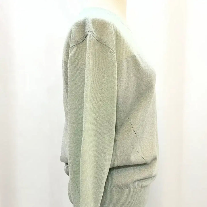 [BUNJANG] JONS 2023 Cashmere Blend Mint Pearl Knit Top / JONS 23년 캐시미어 혼방 민트 니트 85 새옷급 펄니트 봄니트