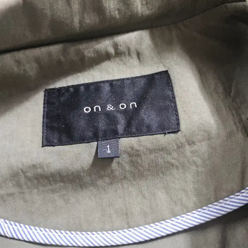 [BUNJANG] On&amp;On Khaki Green Field Jacket / on&amp;on 카키색 야상 스타일 자켓 1