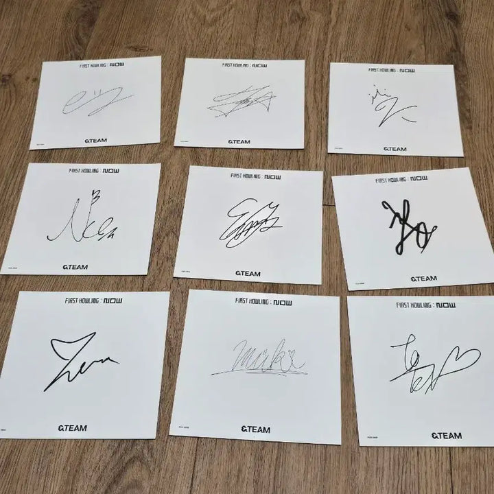 [BUNJANG] &amp;TEAM Signed Photo / 앤팀 싸인 포토