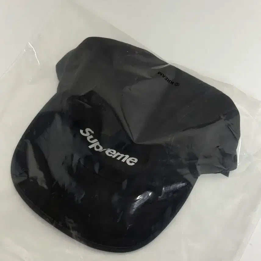 [BUNJANG] Supreme Washed Chino Twill Camp Cap Black / 슈프림 치노캡 블랙
