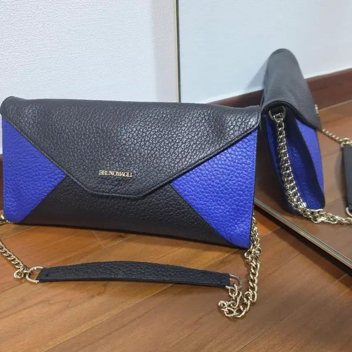 [BUNJANG] Bruno Magli Chain Shoulder Bag / 브루노말리 체인 숄더백 크로스백 클러치