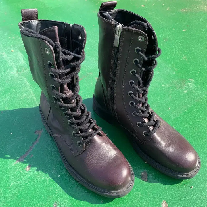 [SOLD OUT] [245] Clarks 버건디브라운 레이스업부츠