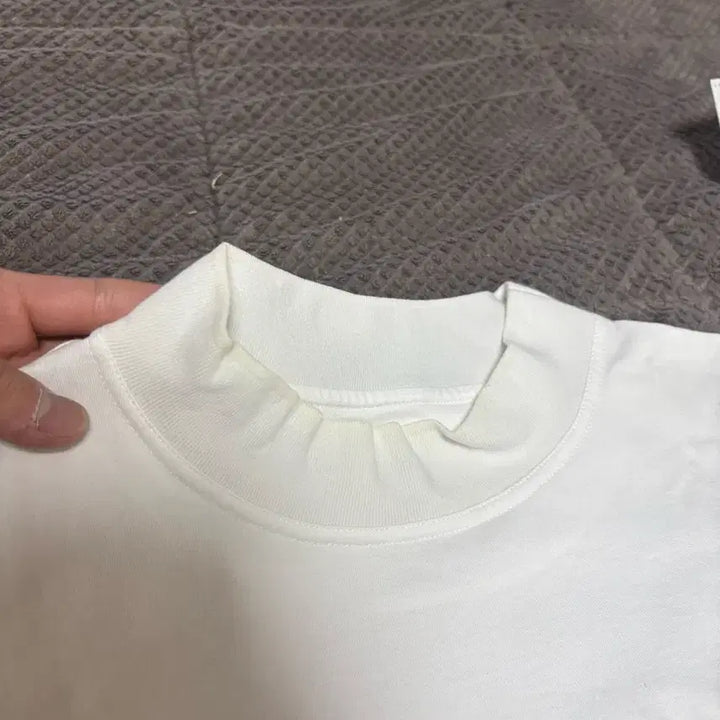 [BUNJANG] Hermes Canoe Mock Neck Short Sleeve Top Size 42 / 에르메스 카누 모크넥 반팔 42사이즈
