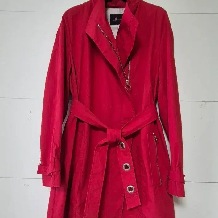 [BUNJANG] JJ JIGOTT Red Trench Coat / JJ지고트 레드 트렌치 코트 55~66