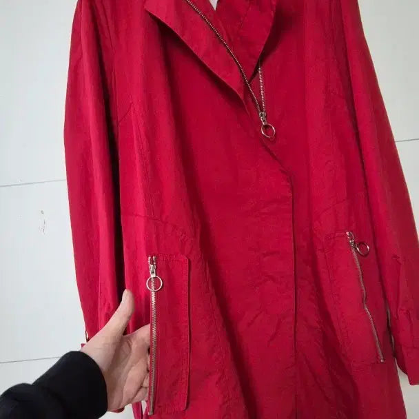 [BUNJANG] JJ JIGOTT Red Trench Coat / JJ지고트 레드 트렌치 코트 55~66