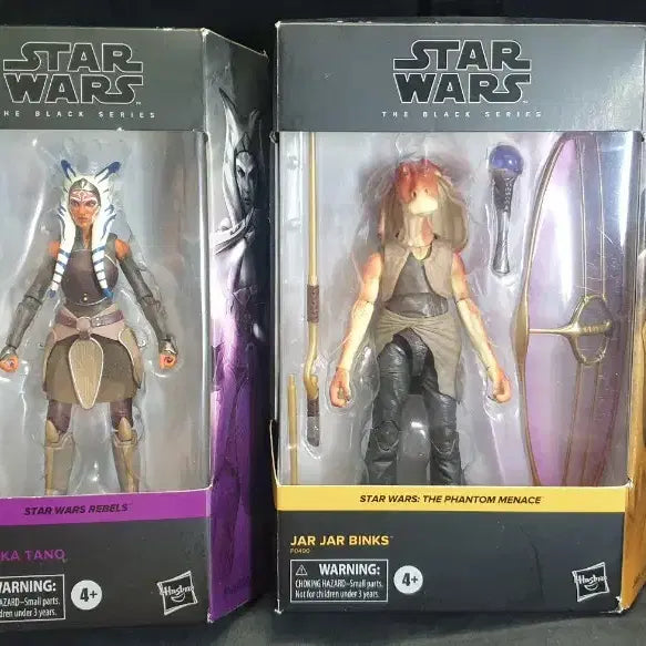 [BUNJANG] Star Wars Black Series Ahsoka Tano and Jar Jar Binks Figures / 스타워즈,블랙,아소카 타노,자자 빙크스,개봉,정품