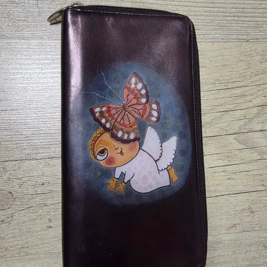 [BUNJANG] Bambas Butterfly Long Wallet / 밤바스  지퍼 장지갑 버터플라이