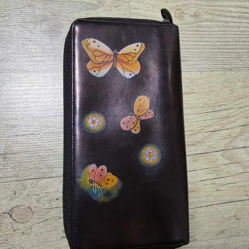 [BUNJANG] Bambas Butterfly Long Wallet / 밤바스  지퍼 장지갑 버터플라이