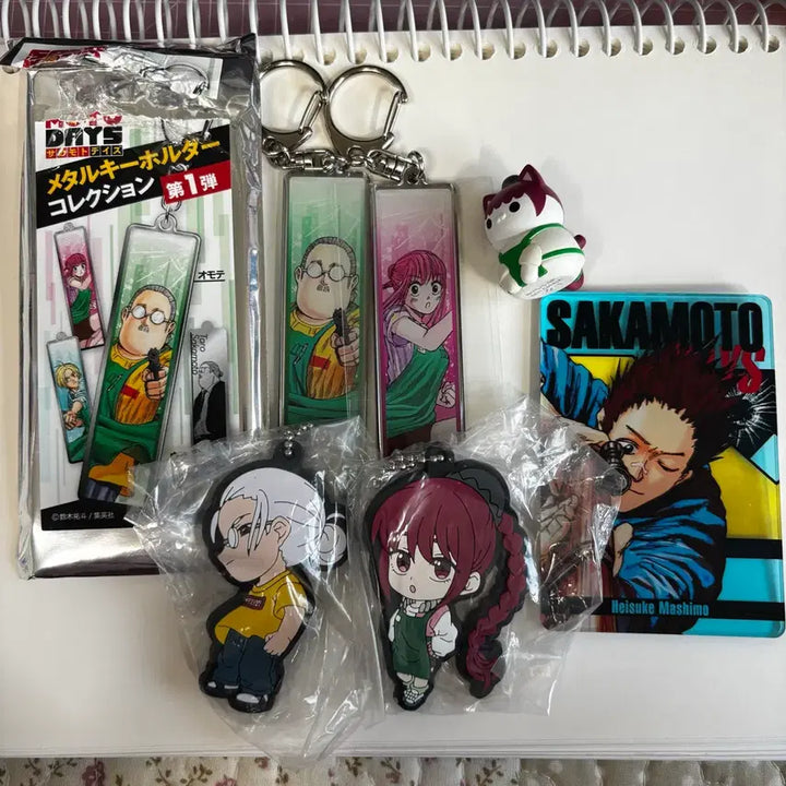 [BUNJANG] Sakamoto Days Taro, Lu, Heisuke Bundle Gacha Keyholder / 사카모토 데이즈 타로 루 헤이스케 일괄 가챠 키홀더
