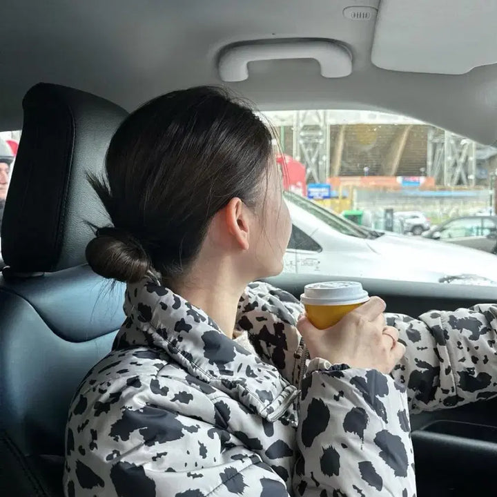 [BUNJANG] Vans Leopard Print Padded Jacket (S) / 반스 레오파드 패딩s