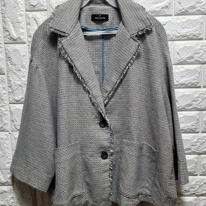[BUNJANG] Daniel Este Cotton Linen Tweed Jacket / 다니엘에스떼 면.마 트위드  자켓
