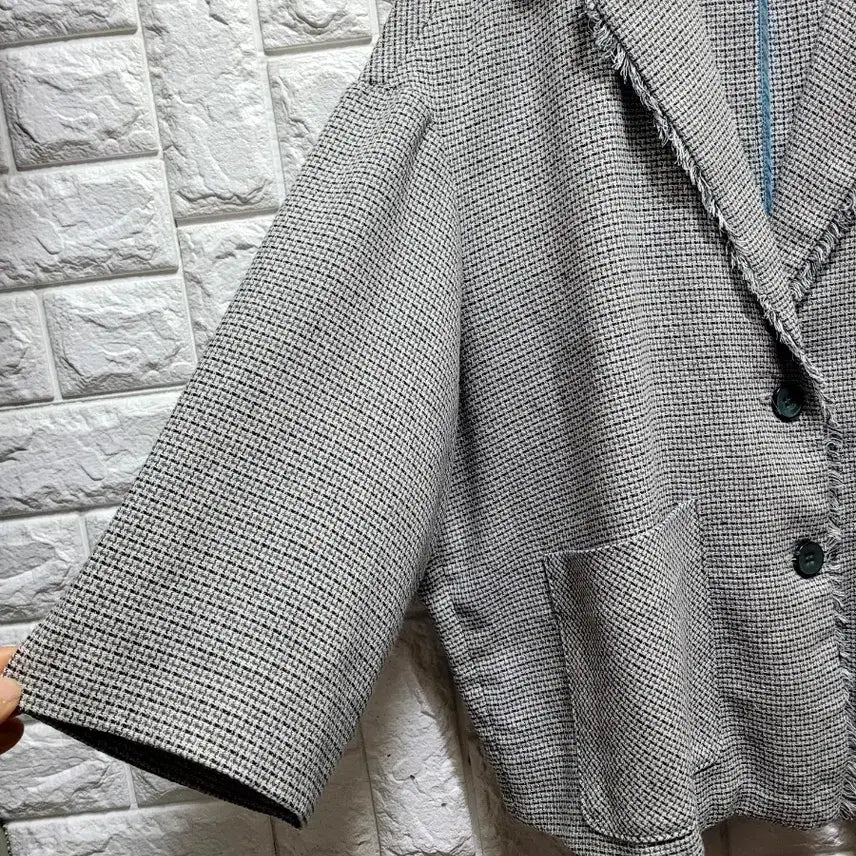 [BUNJANG] Daniel Este Cotton Linen Tweed Jacket / 다니엘에스떼 면.마 트위드  자켓