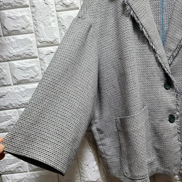 [BUNJANG] Daniel Este Cotton Linen Tweed Jacket / 다니엘에스떼 면.마 트위드  자켓