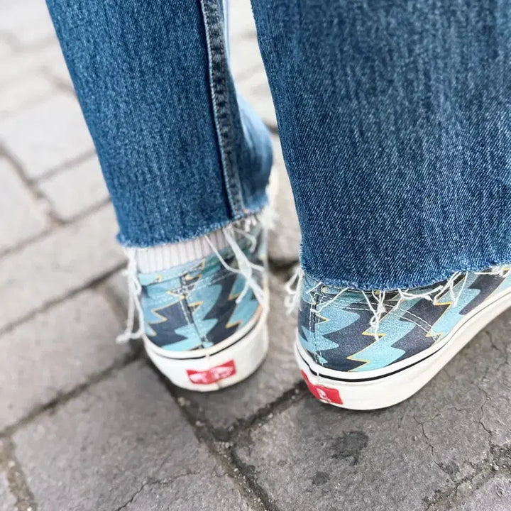 [BUNJANG] Vans Kenzo Lightning Bolt Authentic Aqua Blue Sneakers US10 / 반스 x 겐조 어센틱 라이트닝 볼트 - 아쿠아 블루 US10