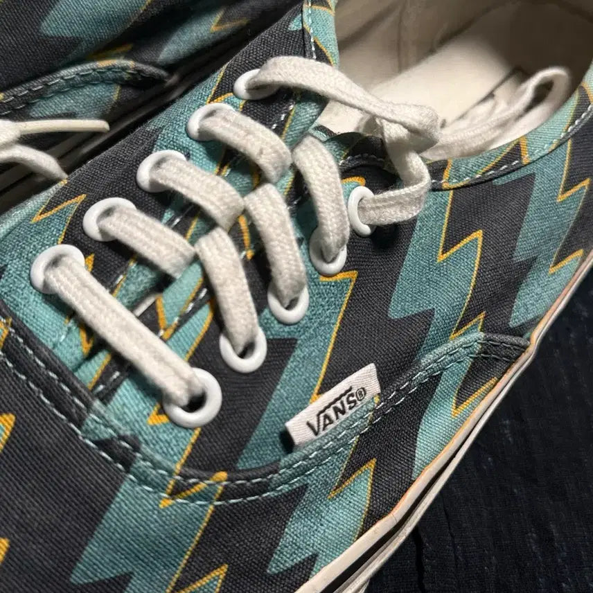[BUNJANG] Vans Kenzo Lightning Bolt Authentic Aqua Blue Sneakers US10 / 반스 x 겐조 어센틱 라이트닝 볼트 - 아쿠아 블루 US10