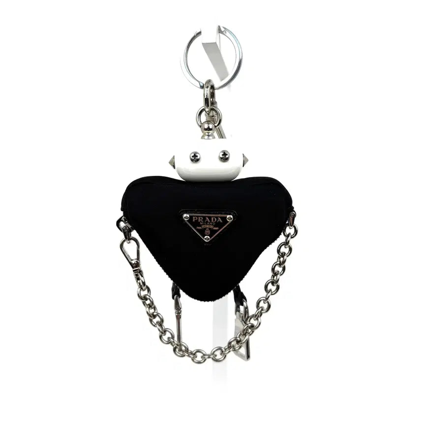 [BUNJANG] Prada Nylon Robot Keychain Bag Charm 1TR099 / 프라다 나일론 로봇 키체인 트릭 키홀더 키링 백참 1TR099
