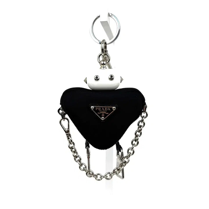 [BUNJANG] Prada Nylon Robot Keychain Bag Charm 1TR099 / 프라다 나일론 로봇 키체인 트릭 키홀더 키링 백참 1TR099