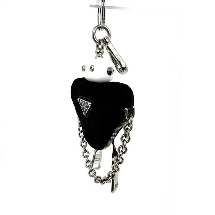 [BUNJANG] Prada Nylon Robot Keychain Bag Charm 1TR099 / 프라다 나일론 로봇 키체인 트릭 키홀더 키링 백참 1TR099