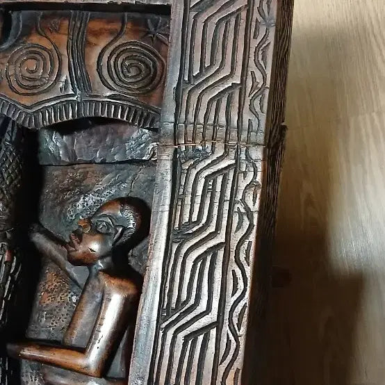 [BUNJANG] African Carved Decorative Table / (강원 양양) 아프리카 조각 장식 테이블