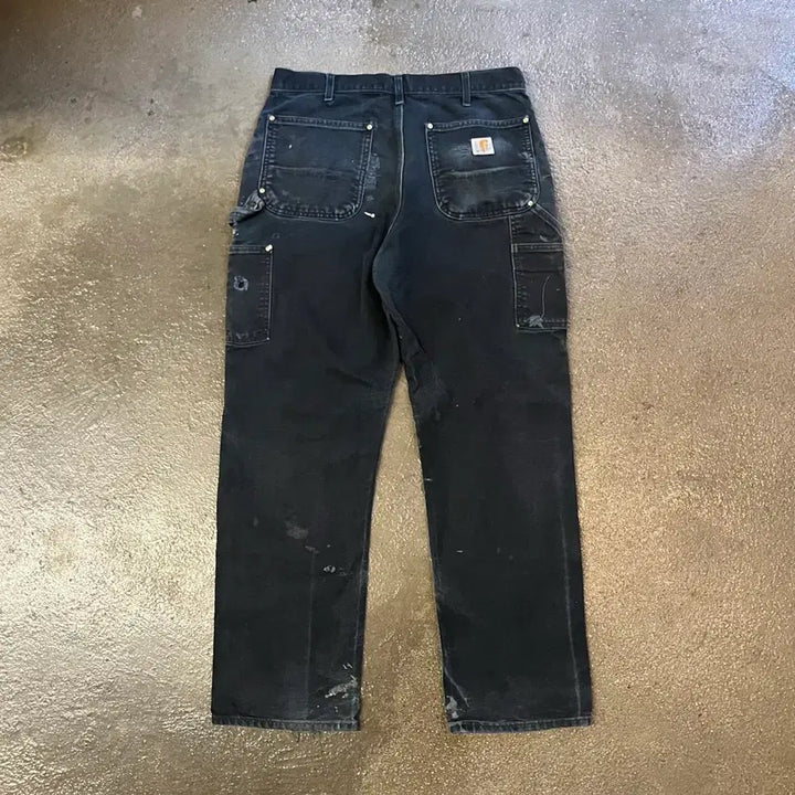 [SOLD OUT] Carhartt 블랙 더블니 팬츠 (32-33)