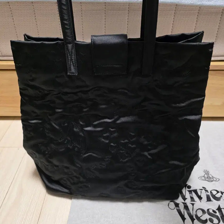 [BUNJANG] Vivienne Westwood Fabric Tote Bag / 비비안웨스트우드 블랙 패브릭 토트백