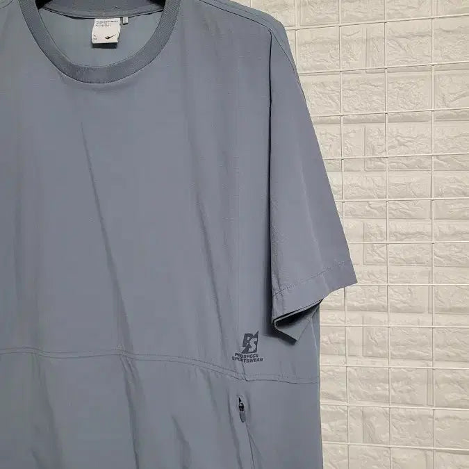 [BUNJANG] Pro-Specs Sportswear Blue-Grey Functional Stretch Woven Short-Sleeve Jacket XL / [XL]프로스펙스 스포츠웨어 블루그레이 기능성스판 우븐반팔자켓 XL