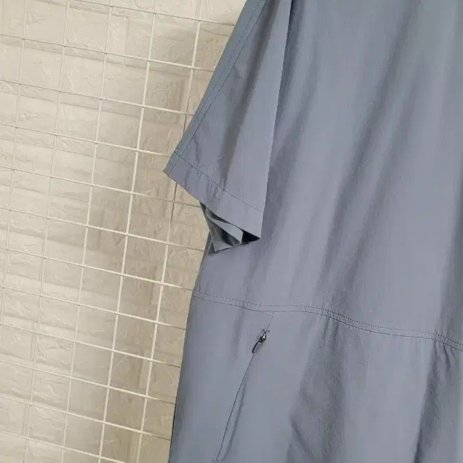 [BUNJANG] Pro-Specs Sportswear Blue-Grey Functional Stretch Woven Short-Sleeve Jacket XL / [XL]프로스펙스 스포츠웨어 블루그레이 기능성스판 우븐반팔자켓 XL