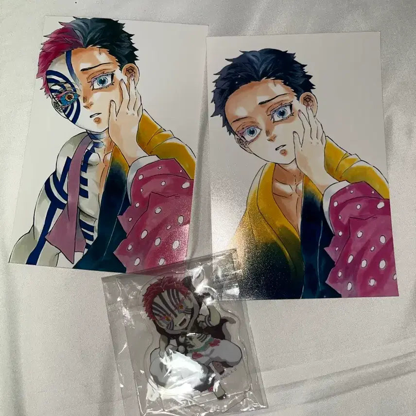 [BUNJANG] Demon Slayer Akaza Acrylic Stand &amp; Postcard Set / 귀멸의칼날 아카자 아크릴 스탠드