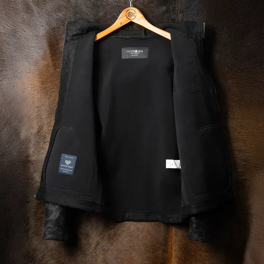 [BUNJANG] Hydrogen Black Gray Camo Hooded Zip-up / [100] Hydrogen 하이드로겐 블랙+그레이 카모 후드집업