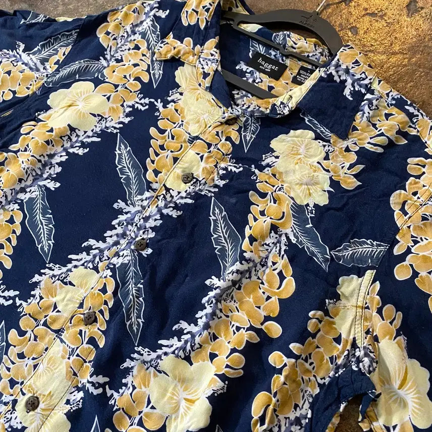[BUNJANG] Vintage Hawaiian Short Sleeve Shirt / 빈티지 하와이안 반팔 셔츠