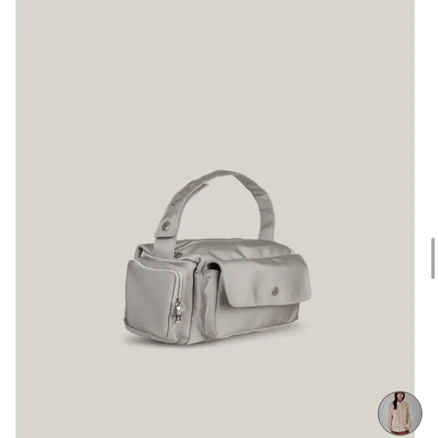[BUNJANG] Auro Satin Bag Grey / (새상품) 아우로 새틴 백 가방 그레이
