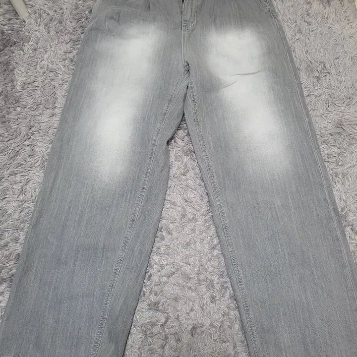 [BUNJANG] Gray Washed Wide Denim Pants / 그레이 워싱 와이드 데님 팬츠 새상품
