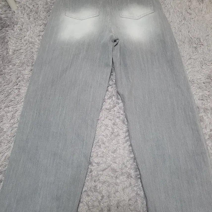 [BUNJANG] Gray Washed Wide Denim Pants / 그레이 워싱 와이드 데님 팬츠 새상품