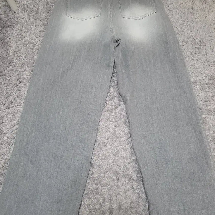 [BUNJANG] Gray Washed Wide Denim Pants / 그레이 워싱 와이드 데님 팬츠 새상품