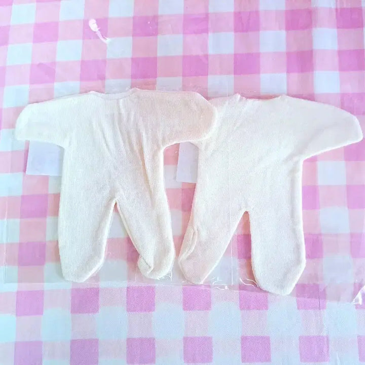 [BUNJANG] 20cm Doll Anti-Stain Clothing Set (Beige) - 2 Piece Set - Unsealed / [미개봉 2벌세트] 솜인형 이염방지복(살색) 20cm 2벌 세트