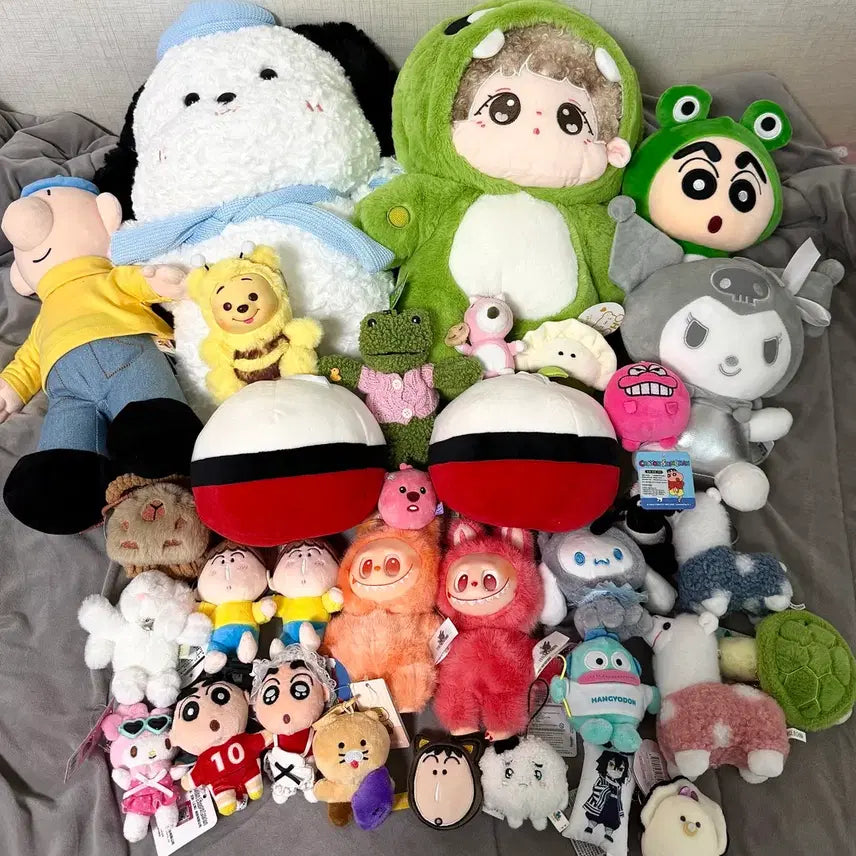 [BUNJANG] Character Plush Keyring Bundle Set / 여러가지 캐릭터 인형 키링 일괄 판매합니다!