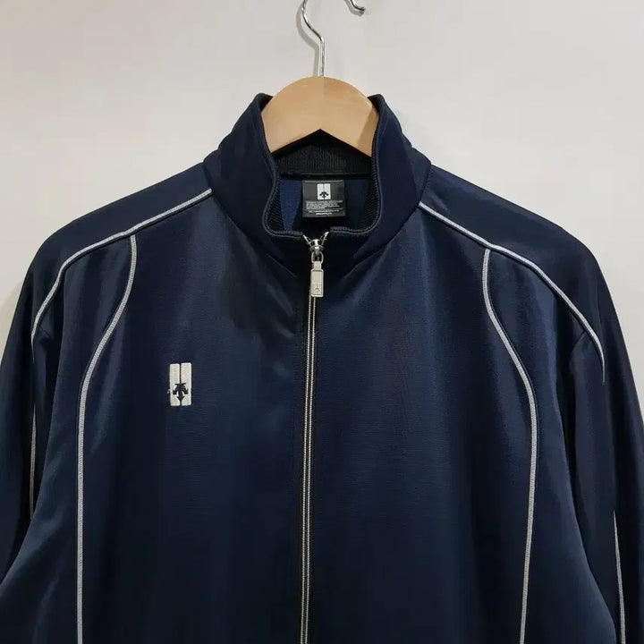 [BUNJANG] Descente Embroidered Logo Jersey Track Top Zip-Up Jacket / 데상트 자수로고 져지 트랙탑 긴팔 집업 자켓 남F Q23