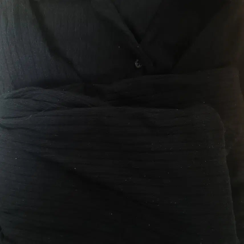 [BUNJANG] 320쇼룸 ribbed 가디건+밴딩팬츠 세트 블랙 / 320쇼룸 ribbed 가디건+밴딩팬츠 세트 블랙