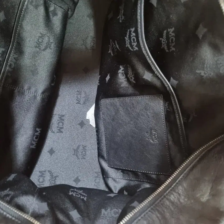 [BUNJANG] MCM Black Leather Tote Bag / mcm블랙 가죽 토트백 겸 숄더겸크스백빅사이즈