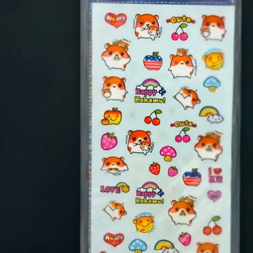 [SOLD OUT] 헤이세이 스티커 3종,햄스터 도넛햄 스티커
