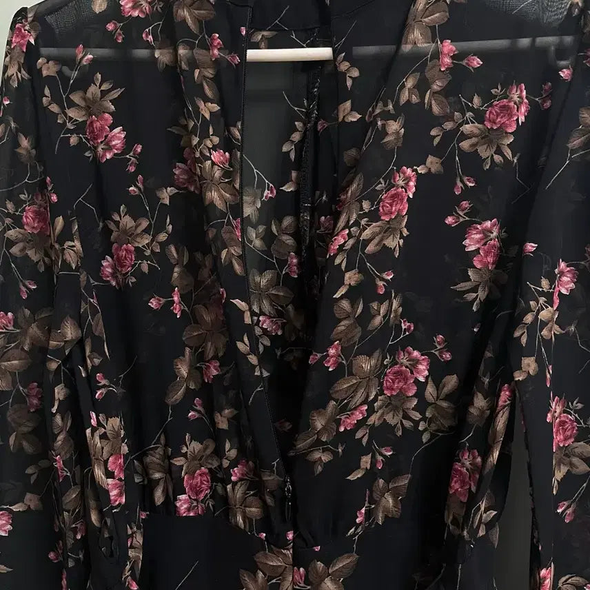 [BUNJANG] Floral See-Through Dress / 플라워 원피스 플로럴 시스루 원피스