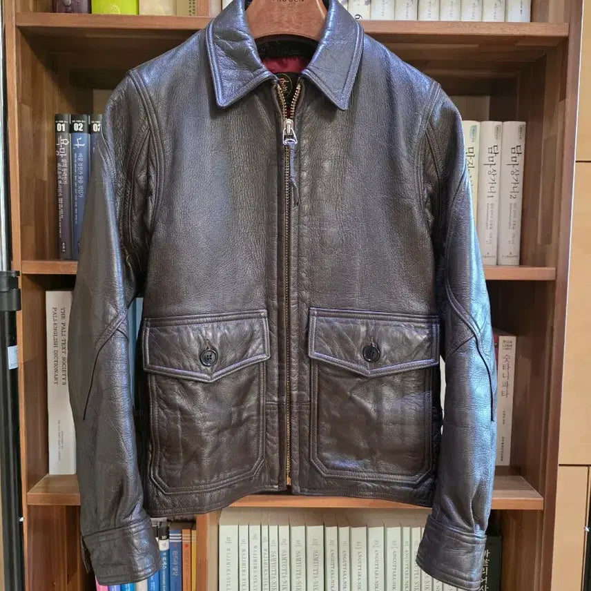 [BUNJANG] Lostworld Goat Skin G8 Raider Jacket (Size 38) / <로스트월드>  고트스킨 자켓(38) 하이웨이맨, 멀홀랜드, 마스터필름