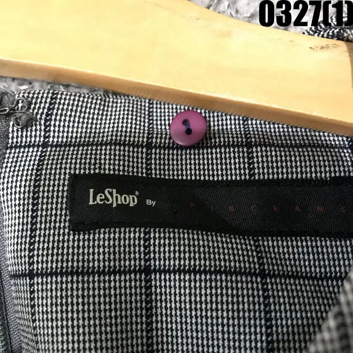[SOLD OUT] 르샵 체크 반팔 원피스 블루 포인트 m
