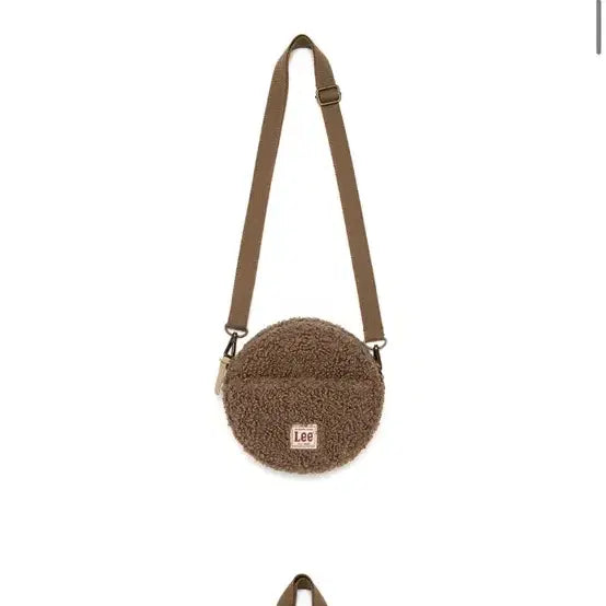 [BUNJANG] Lee Fleece Mini Tambourine Bag Brown / Lee 플리스 미니 탬버린백 브라운
