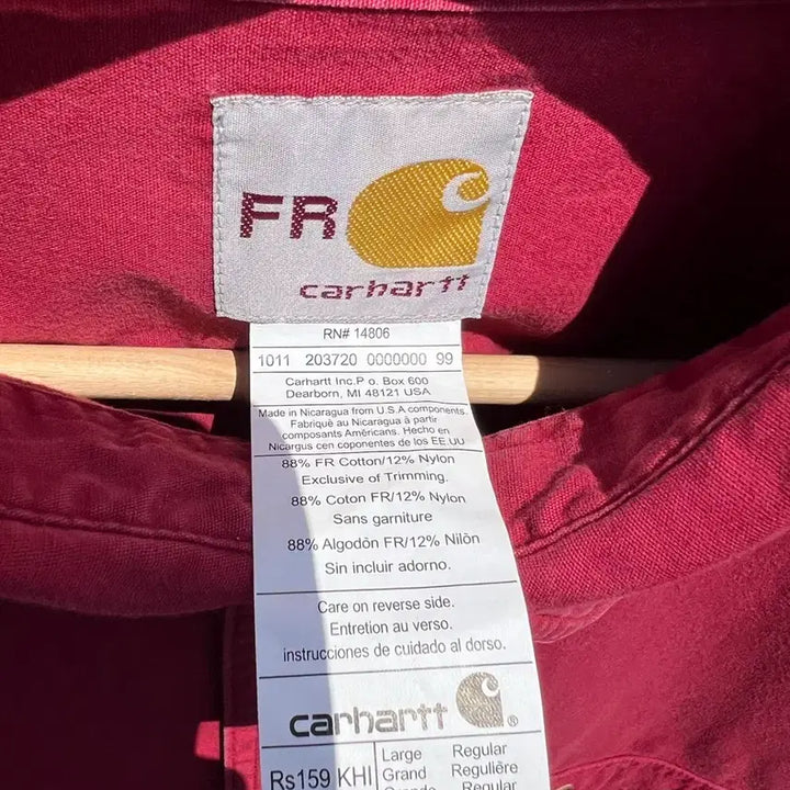[BUNJANG] Carhartt FR Workwear Long Sleeve Shirt (L) / 칼하트 워크웨어 FR 남방 (L)
