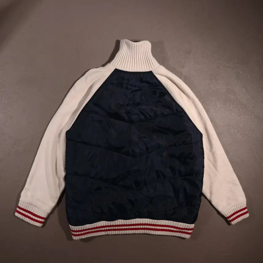 [BUNJANG] Vintage Quilted Knit Zip-up Jacket / 일본빈티지 누빔 니트 집업자켓 C523