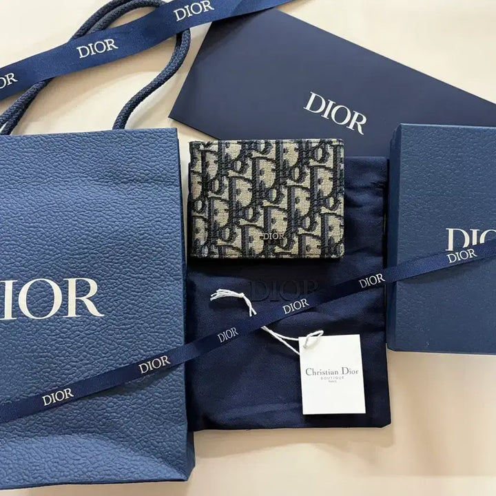 [BUNJANG] Dior Oblique Bi-fold Wallet / 디올 오블리크 반지갑 풀구성