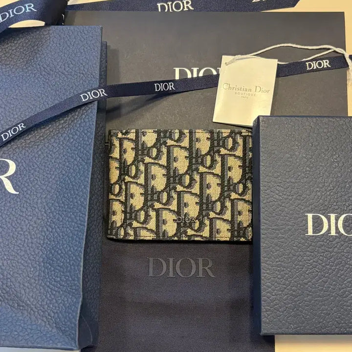 [BUNJANG] Dior Oblique Bi-fold Wallet / 디올 오블리크 반지갑 풀구성