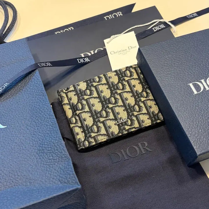 [BUNJANG] Dior Oblique Bi-fold Wallet / 디올 오블리크 반지갑 풀구성
